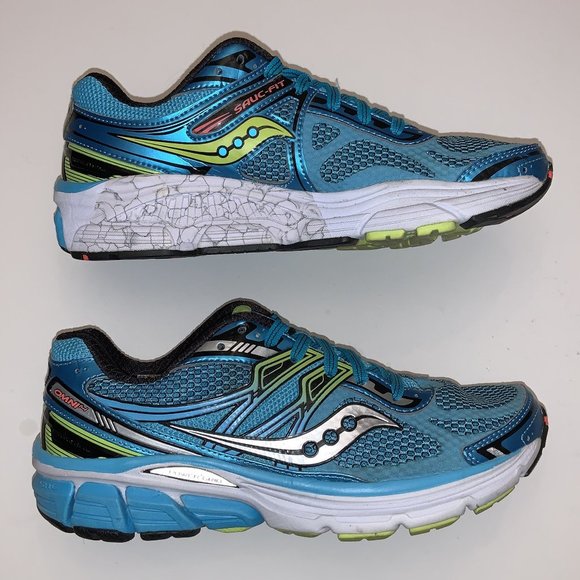 SAUCONY OMNI 14 Blue Sauc-Fit 8mm Offset Womens Running Shoes Size 6.5 - Picture 1 of 5